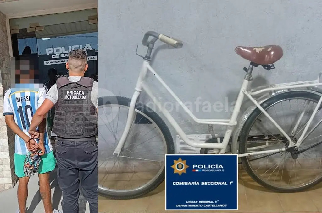 Interceptaron a un sujeto con una bicicleta denunciada como robada