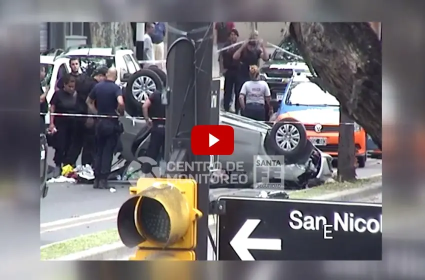 Mirá el video de la persecución y vuelco de Pellegrini al 3500