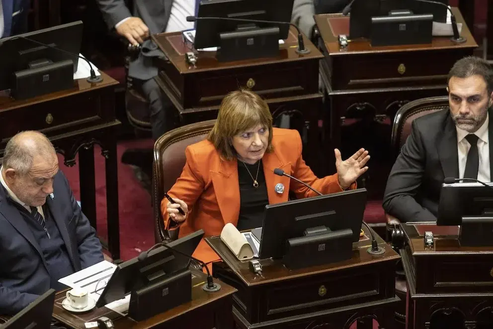 Patricia Bullrich en el Senado