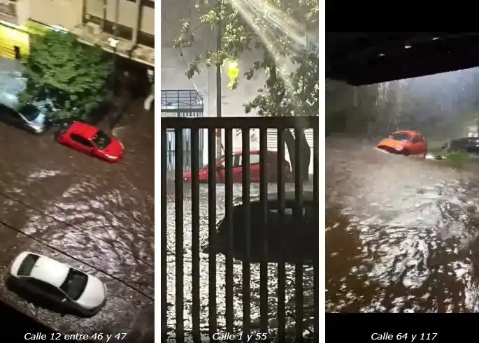 Inundaciones en La Plata.