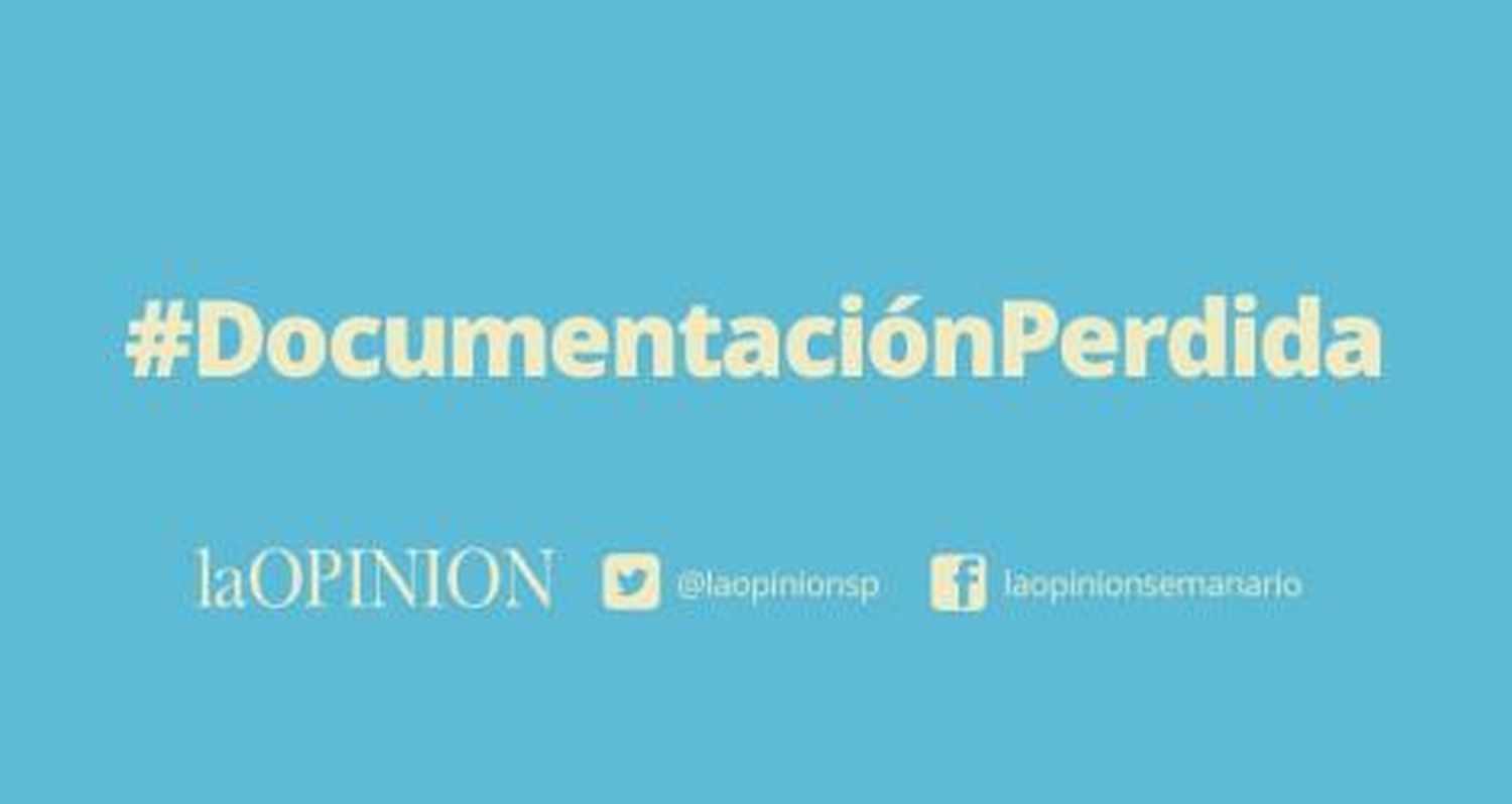 Documentación extraviada