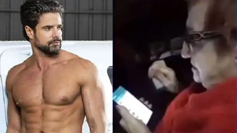 El video viral de una abuela que quiere ver las fotos de Luciano Castro sin ropa