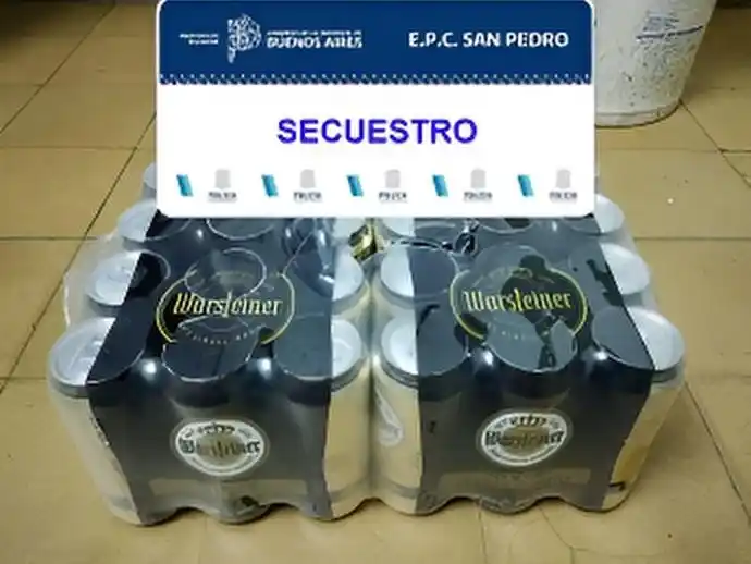 La policía secuestró las bebidas.