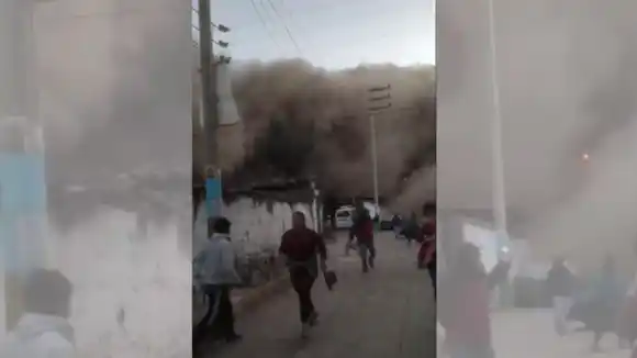 EL TERROR SE APODERÓ DE LOS HABITANTES: al menos 150 casas quedaron sepultadas tras deslizamiento de tierra en Perú