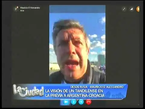 Mauricio D´Alessandro en la previa a Argentina-Croacia