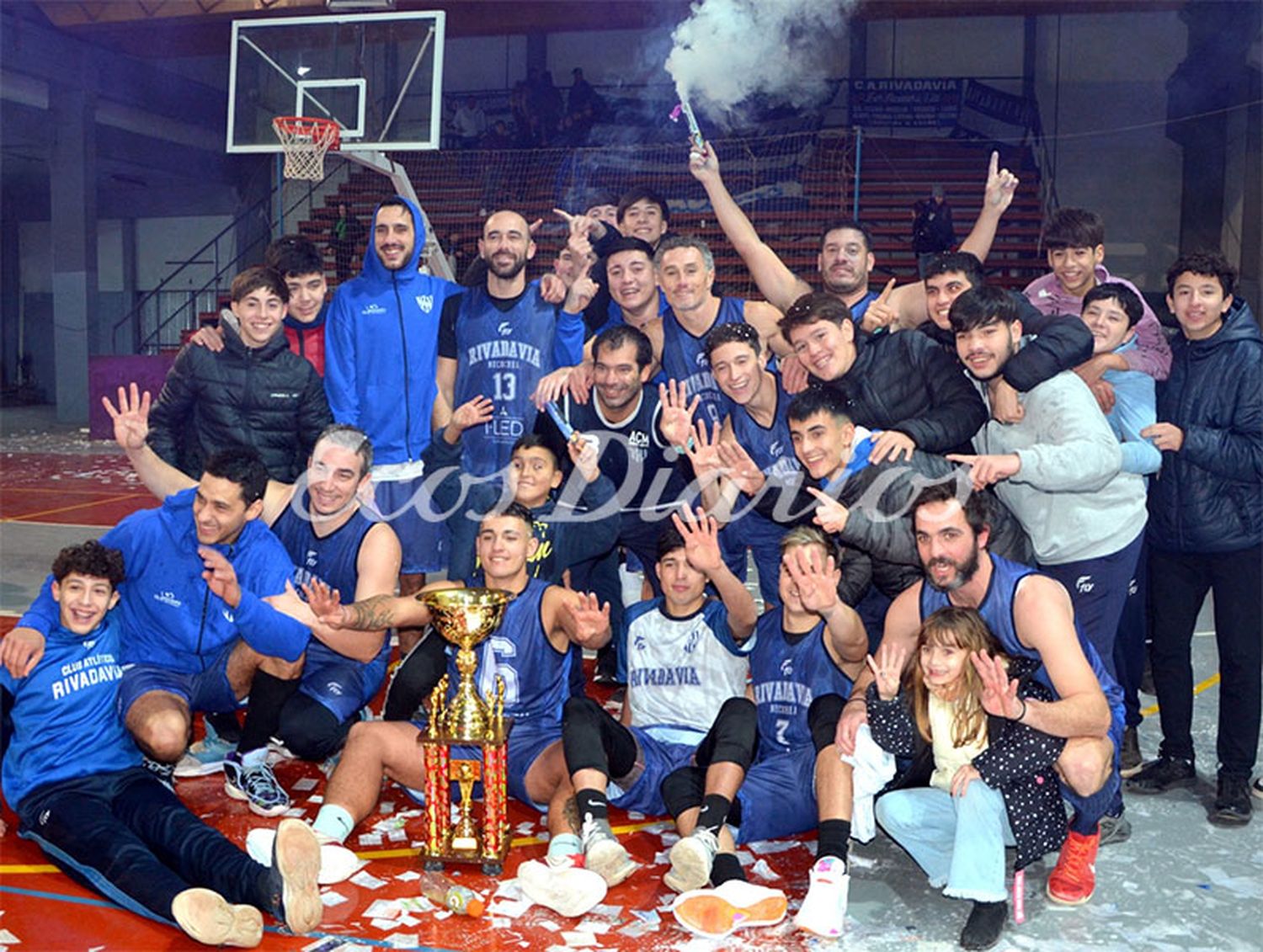 Rivadavia campeón del básquet local por cuarta vez