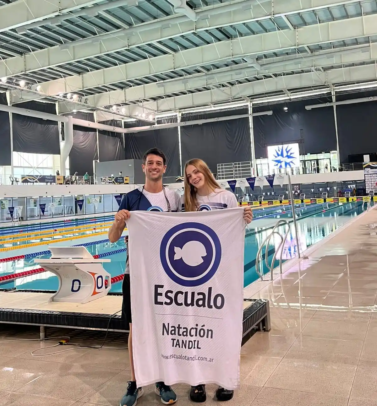 Bustos Rifé y Ponzo, en el Parque Olímpico.