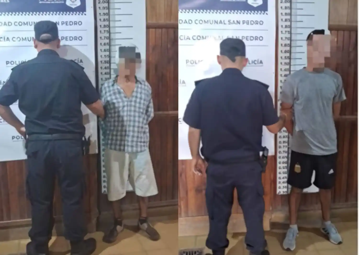 Los dos hombres fueron trasladados a la Comisaría.