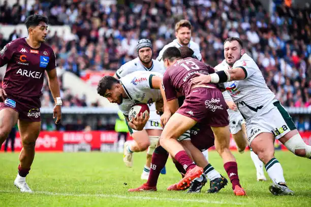 Ignacio Calles en la derrota frente a Bordeaux.
