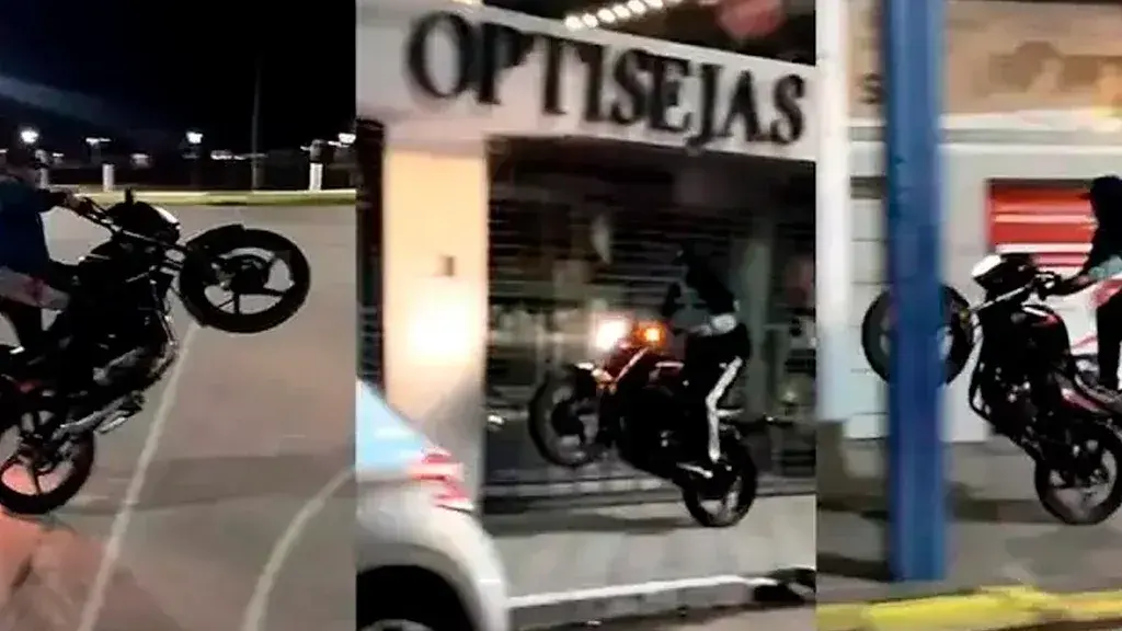 VIDEO | La ANSV busca a un motociclista por la vereda haciendo “wheelies”