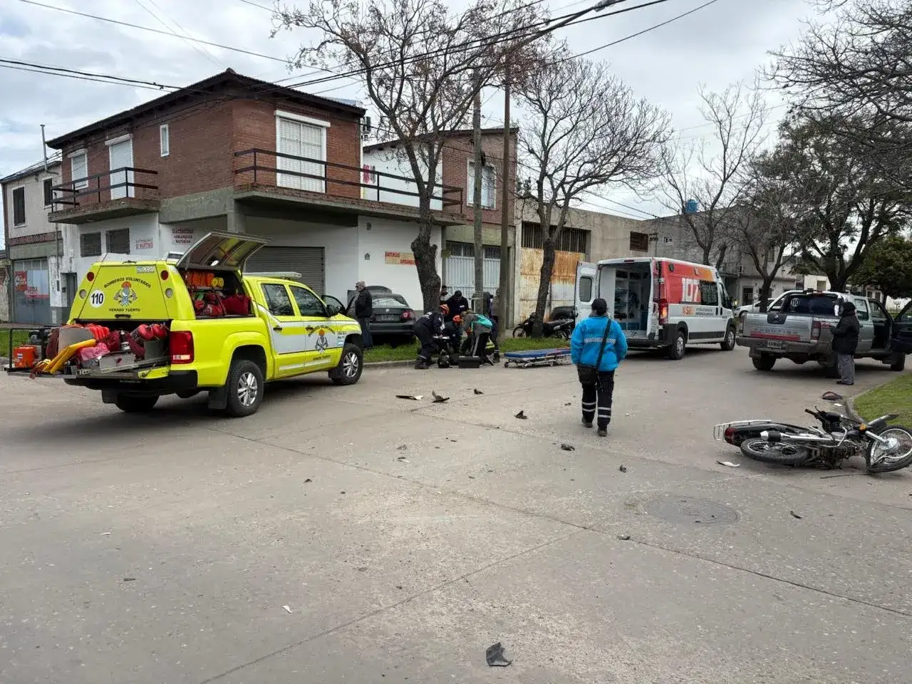 Chile y Tucumán, escenario del encontronazo vehicular. Foto: BVVT