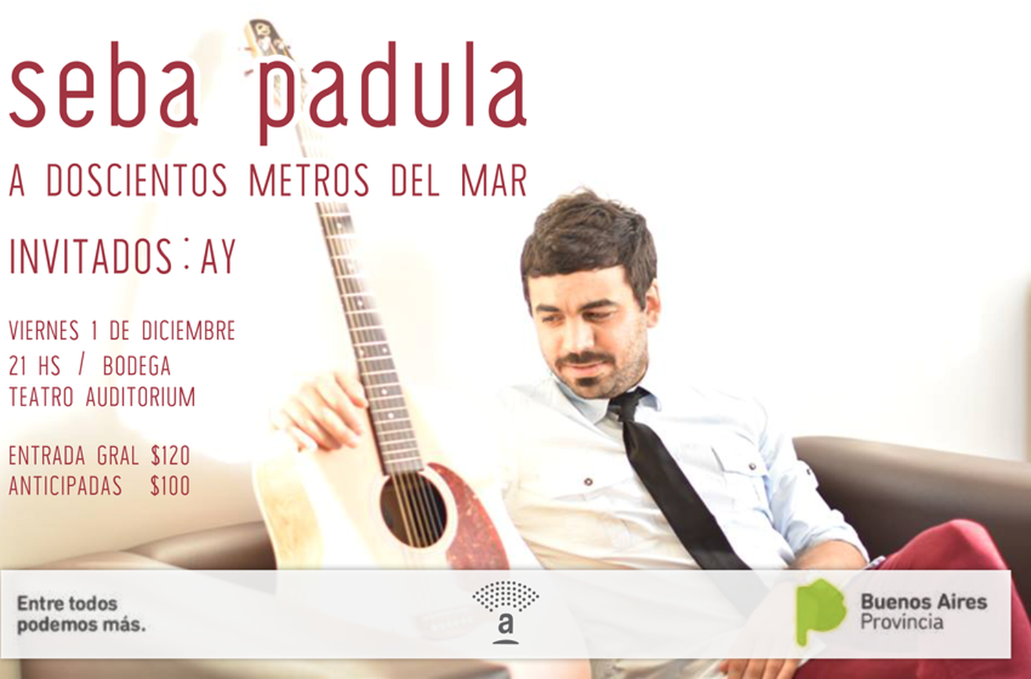 Seba Padula presenta a "A 200 metros del mar"