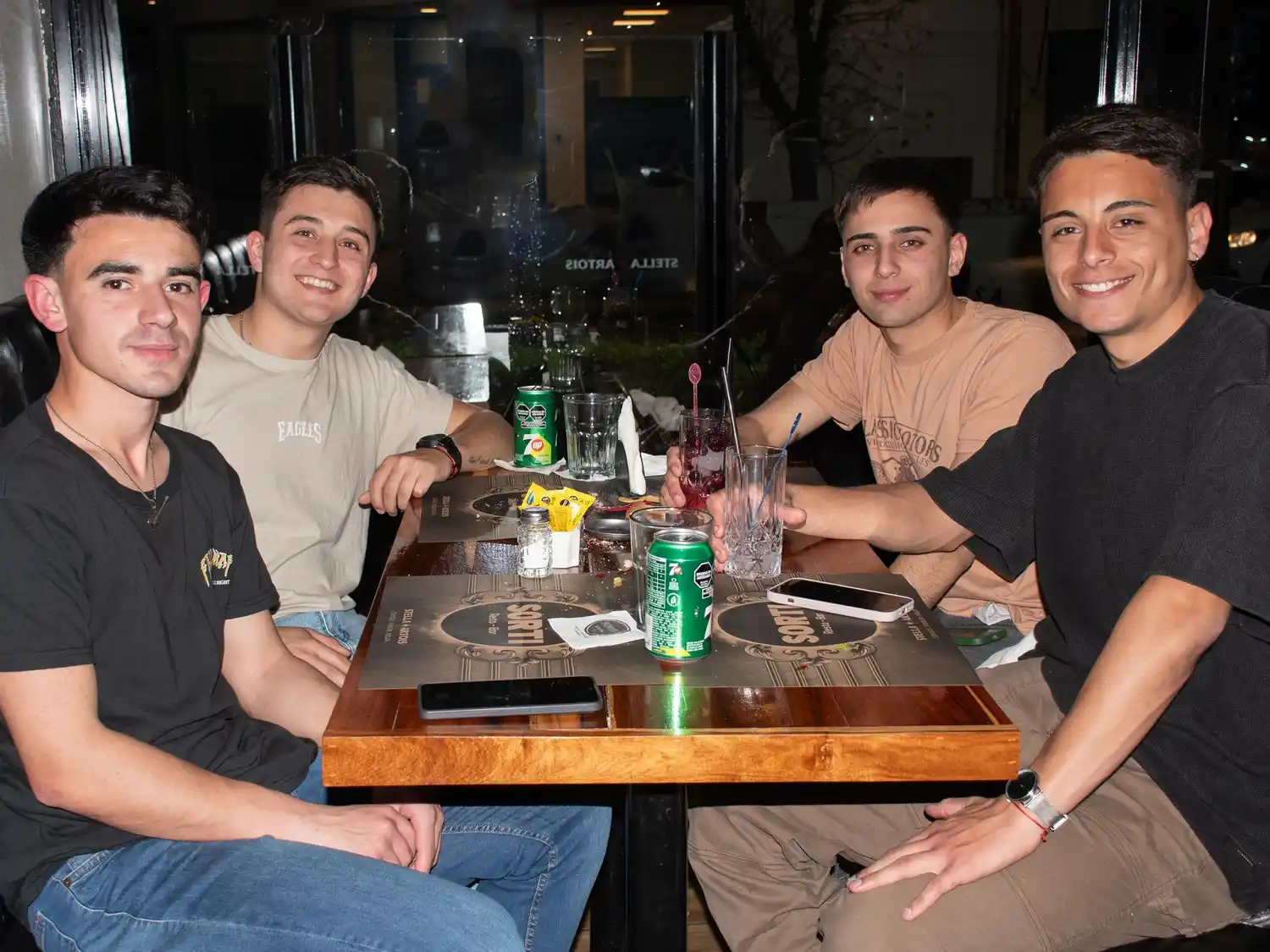 Juan, Agustín, Tomás y Ken en SORTI