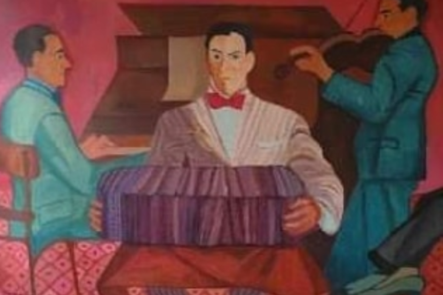 Orquesta típica - Óleo sobre tela, 80 x 120 cm