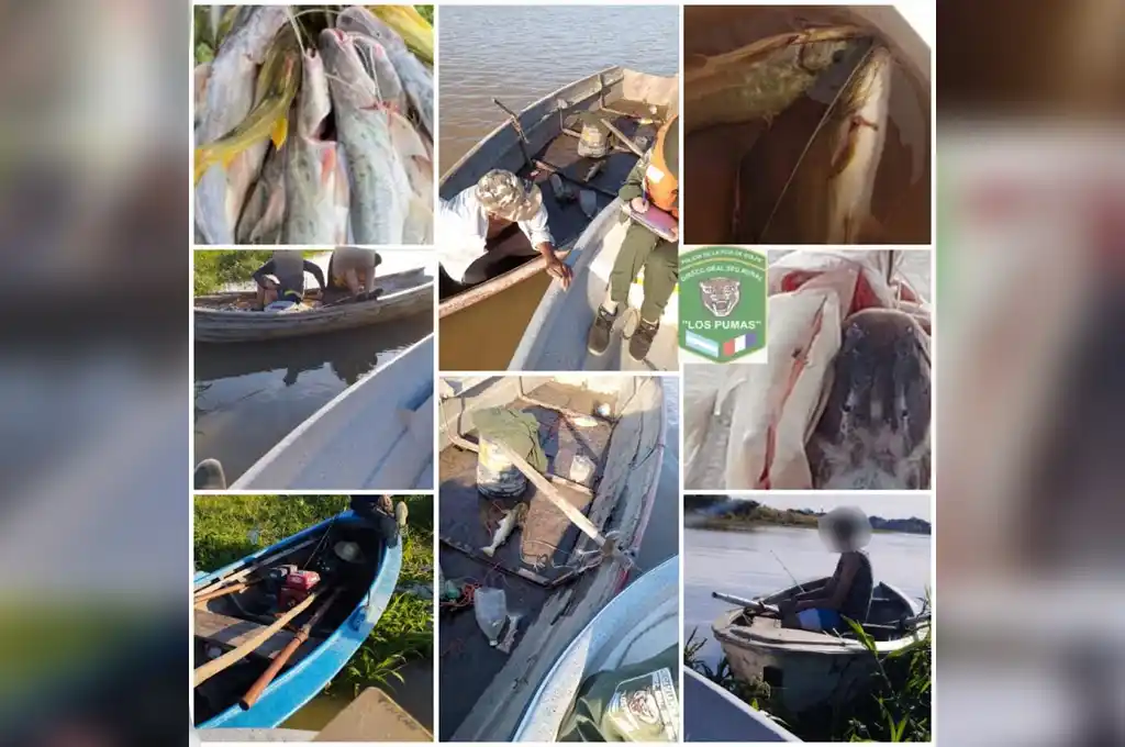 Incumpliendo la veda: seis personas notificadas por pesca ilegal en Arroyo Leyes y Las Cañas