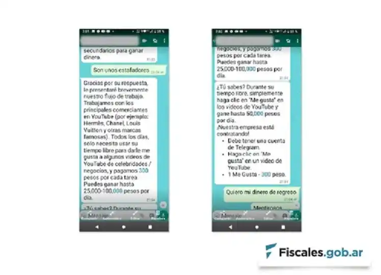 Alerta de la UFECI: Nueva modalidad de estafa en redes sociales con supuestas ofertas laborales e inversiones