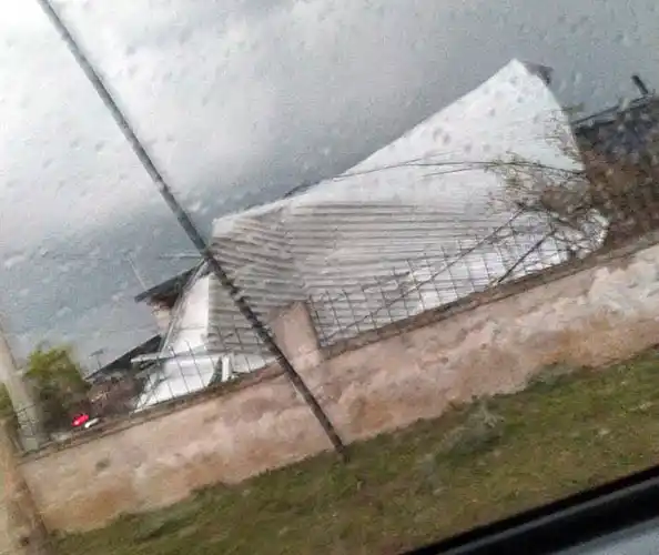 Viviendas dañadas por el viento