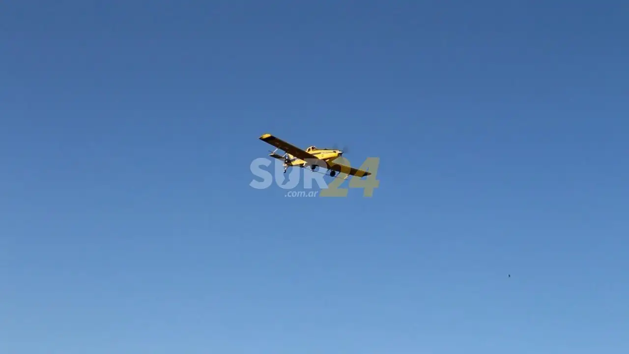 El gobierno municipal realizó una nueva aplicación aérea para controlar los mosquitos