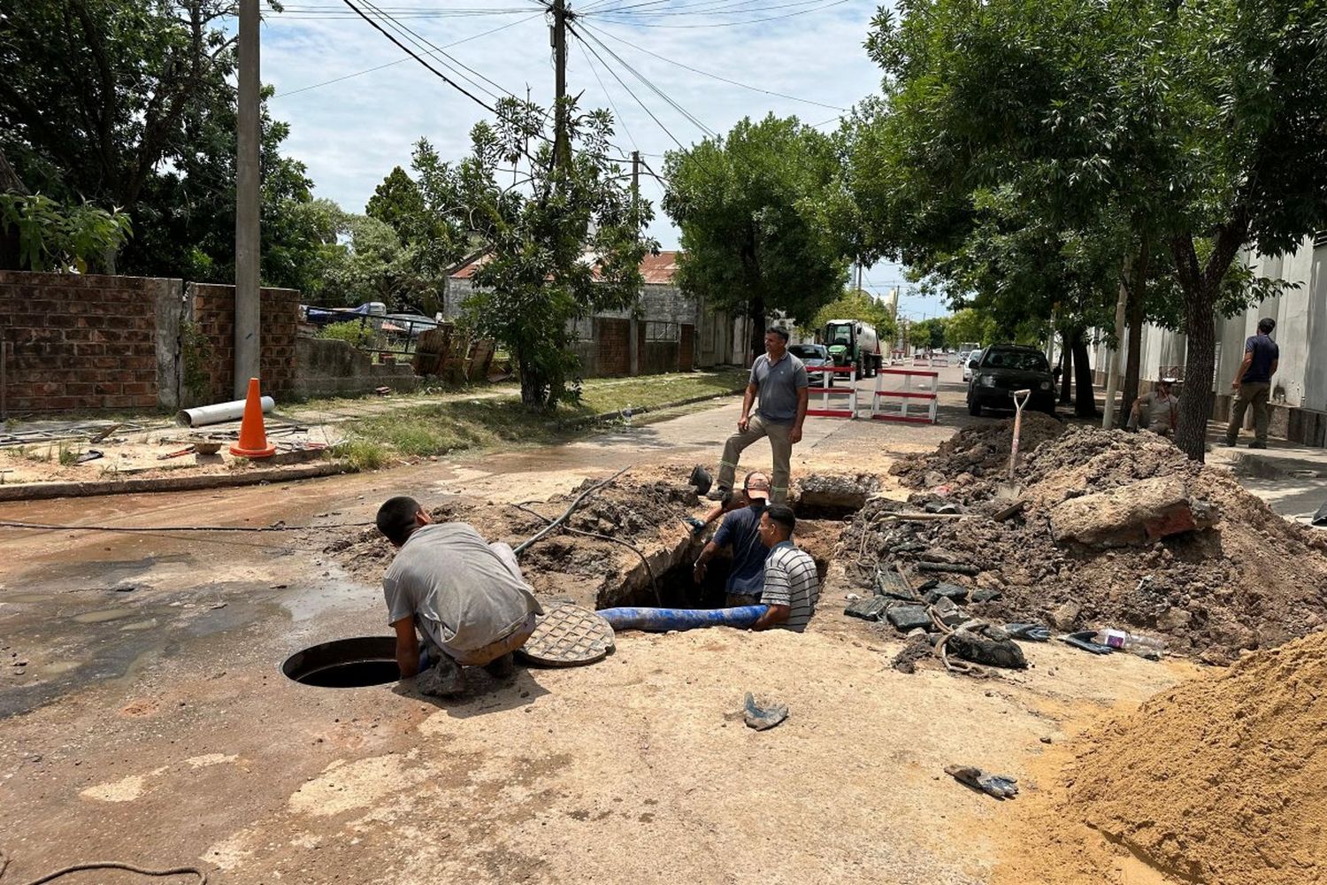 Resolvieron problemas cloacales en zonas céntricas de la ciudad