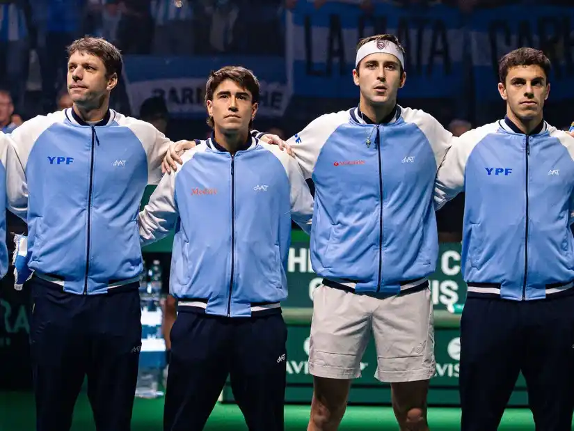 Argentina en el Final 8 de la Copa Davis 2025. Foto Omar Rasjido / Prensa AAT