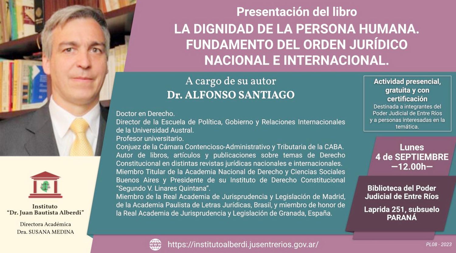 Se presentará un libro sobre la dignidad de la persona humana