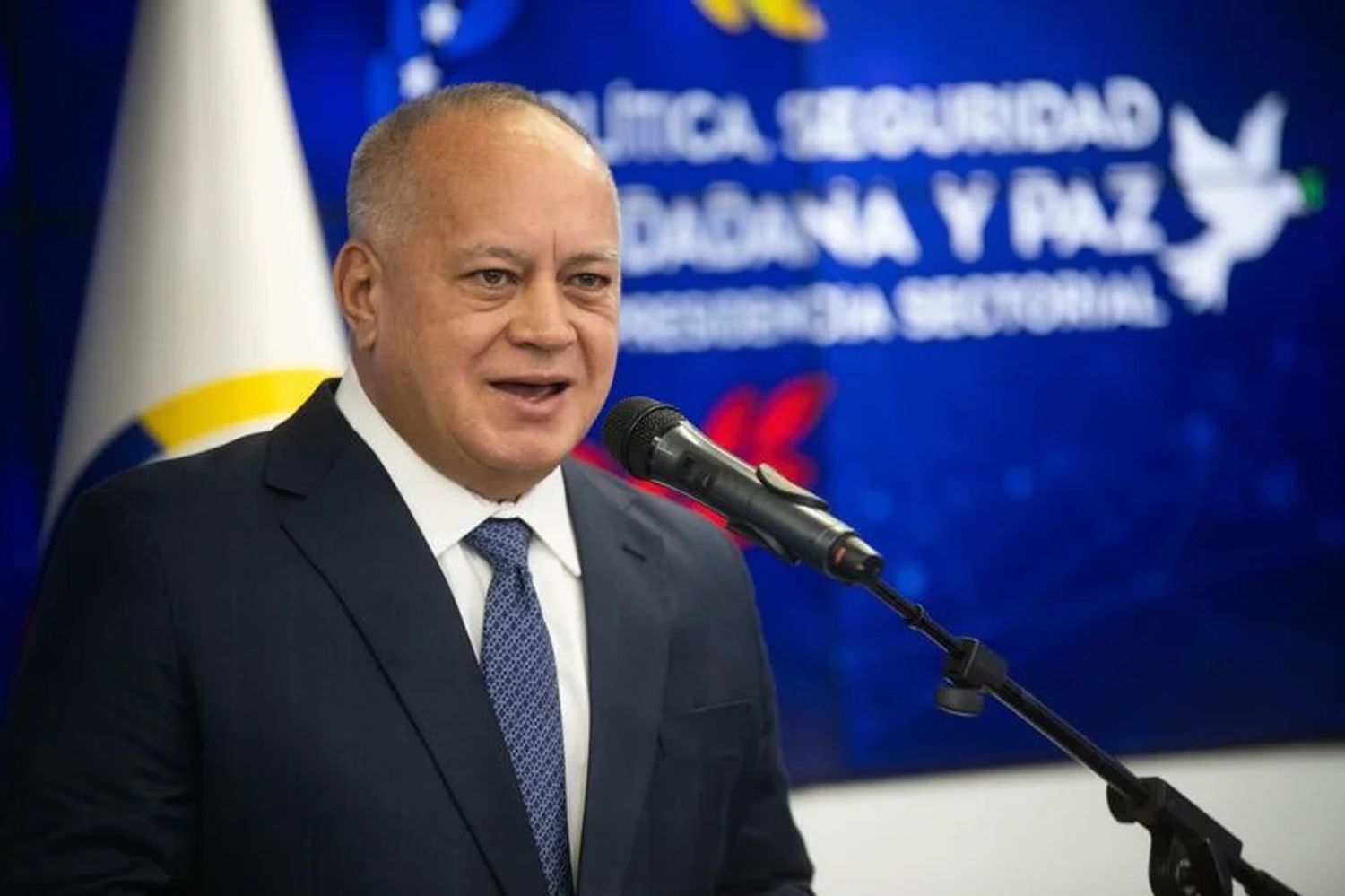 Diosdado Cabello, ministro venezolano de Interior, Justicia y Paz.