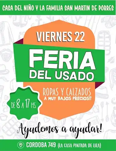 Feria del usado: ropa y calzados a muy bajos precios