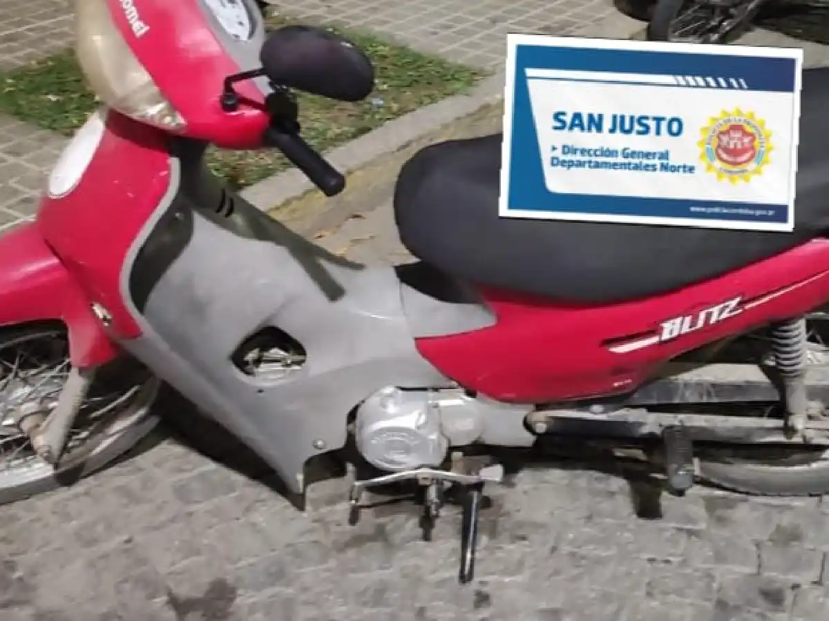 Retienen una moto con pedido de secuestro
