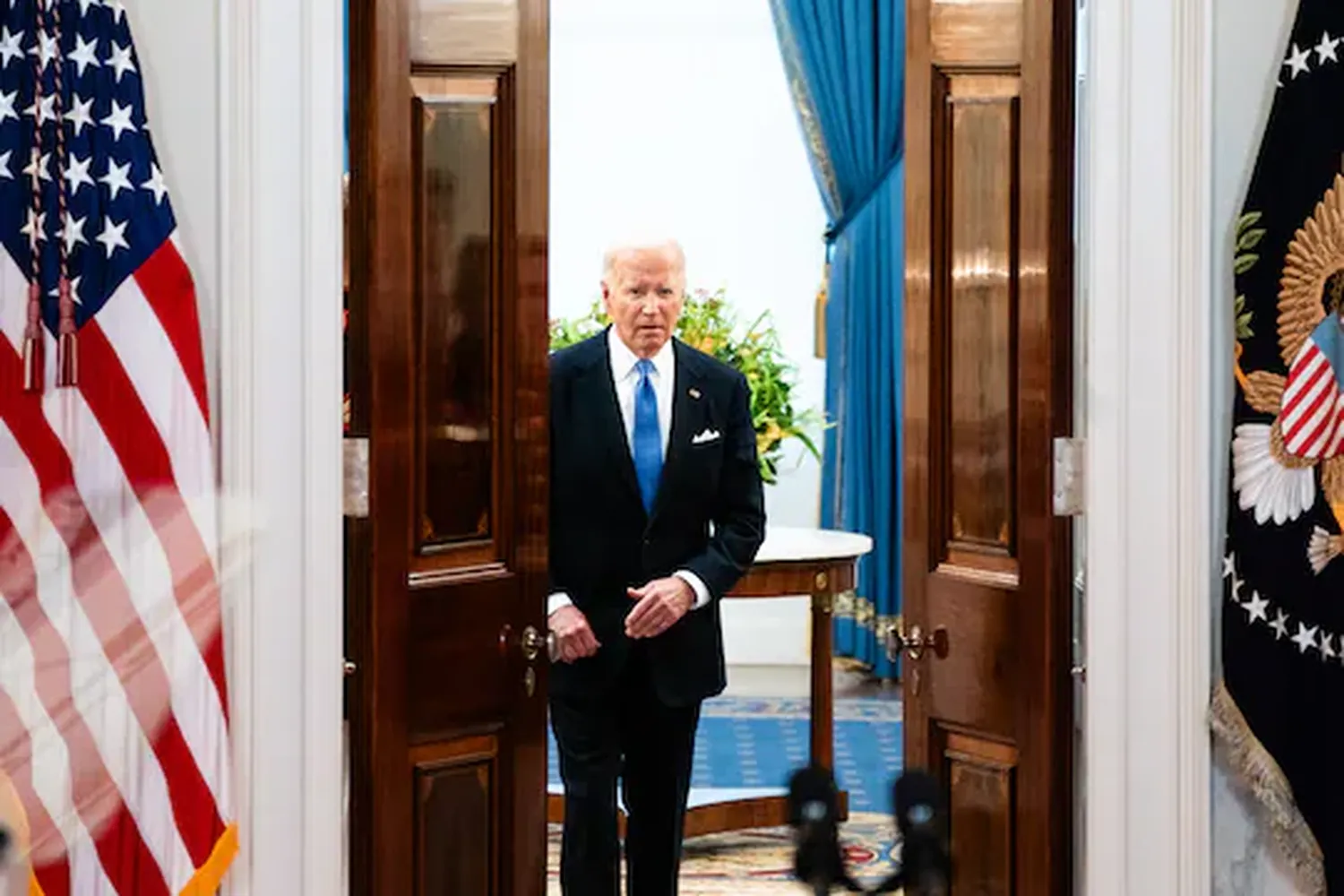 President Biden in the White House on July 1.