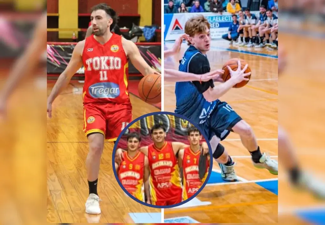 Juanse Menna en Tokio de Posadas, Jeremías "Colo" Sandoval en Racing de Olavarría y Jerónimo Barrionuevo en Belgrano de San Nicolás