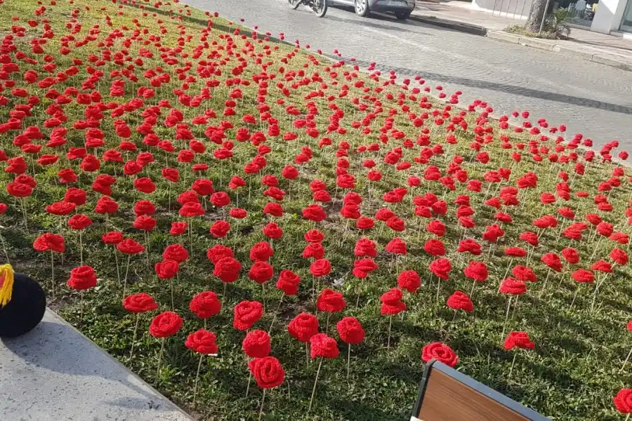 Un cantero al  rojo vivo