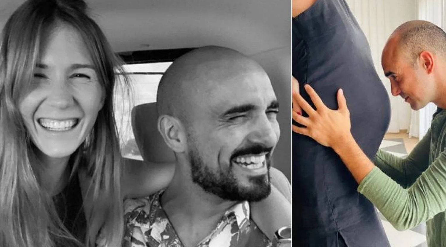 Nació Agustín, el primer hijo de Abel Pintos y su novia, Mora Calabrese