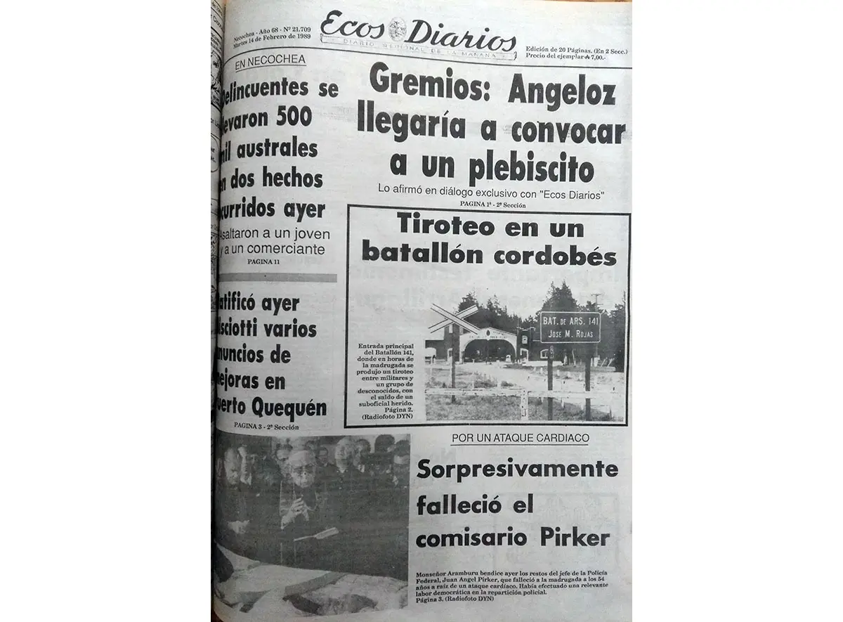 Martes 14 de febrero de 1989