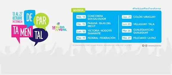 Comienza la etapa  departamental del Senado  Juvenil Entrerriano