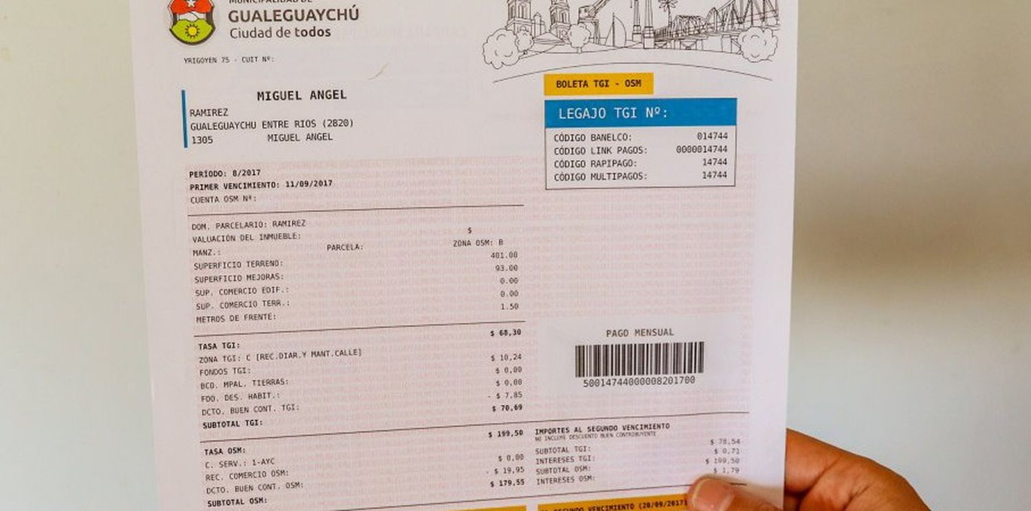 La Tasa General Inmobiliaria aumentó un 26% para el período 2021