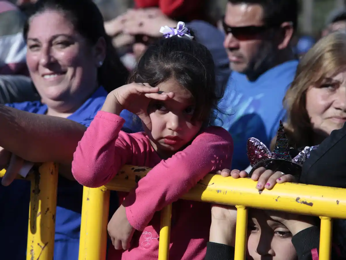 Los chicos festejan en Plaza San Francisco  