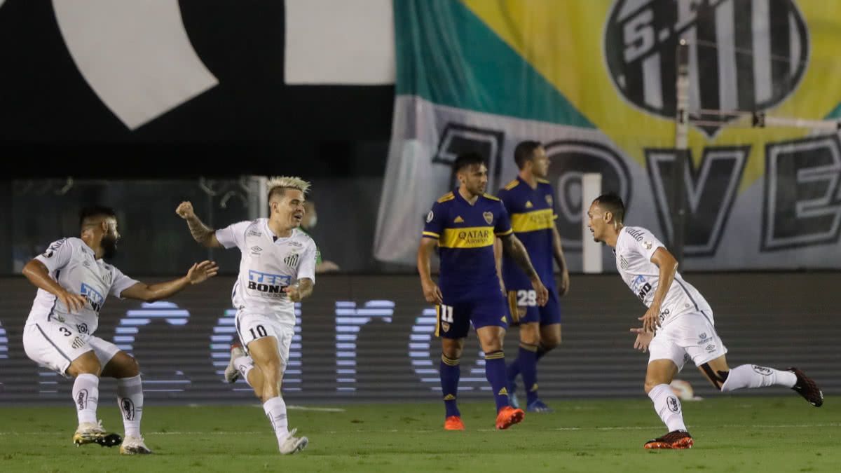 Boca fue goleado por Santos y se quedó sin final de Libertadores