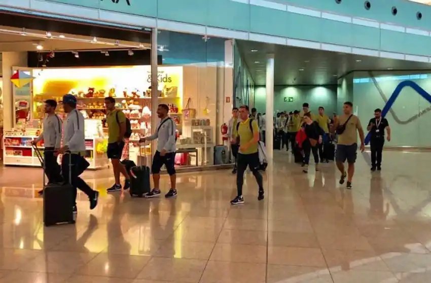 Boca llegó a Barcelona