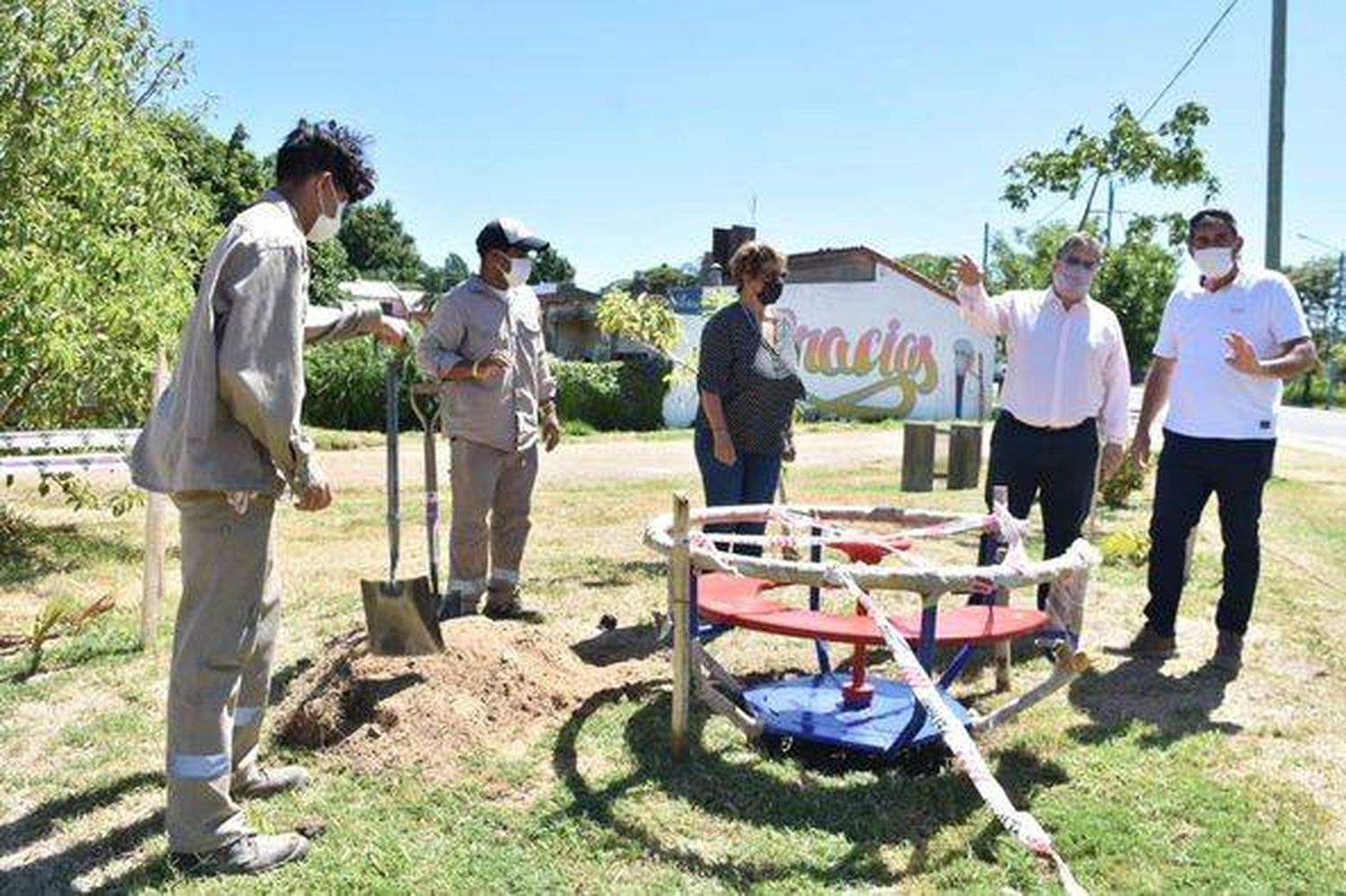 El municipio instaló nuevos juegos en la plazoleta Leibovich