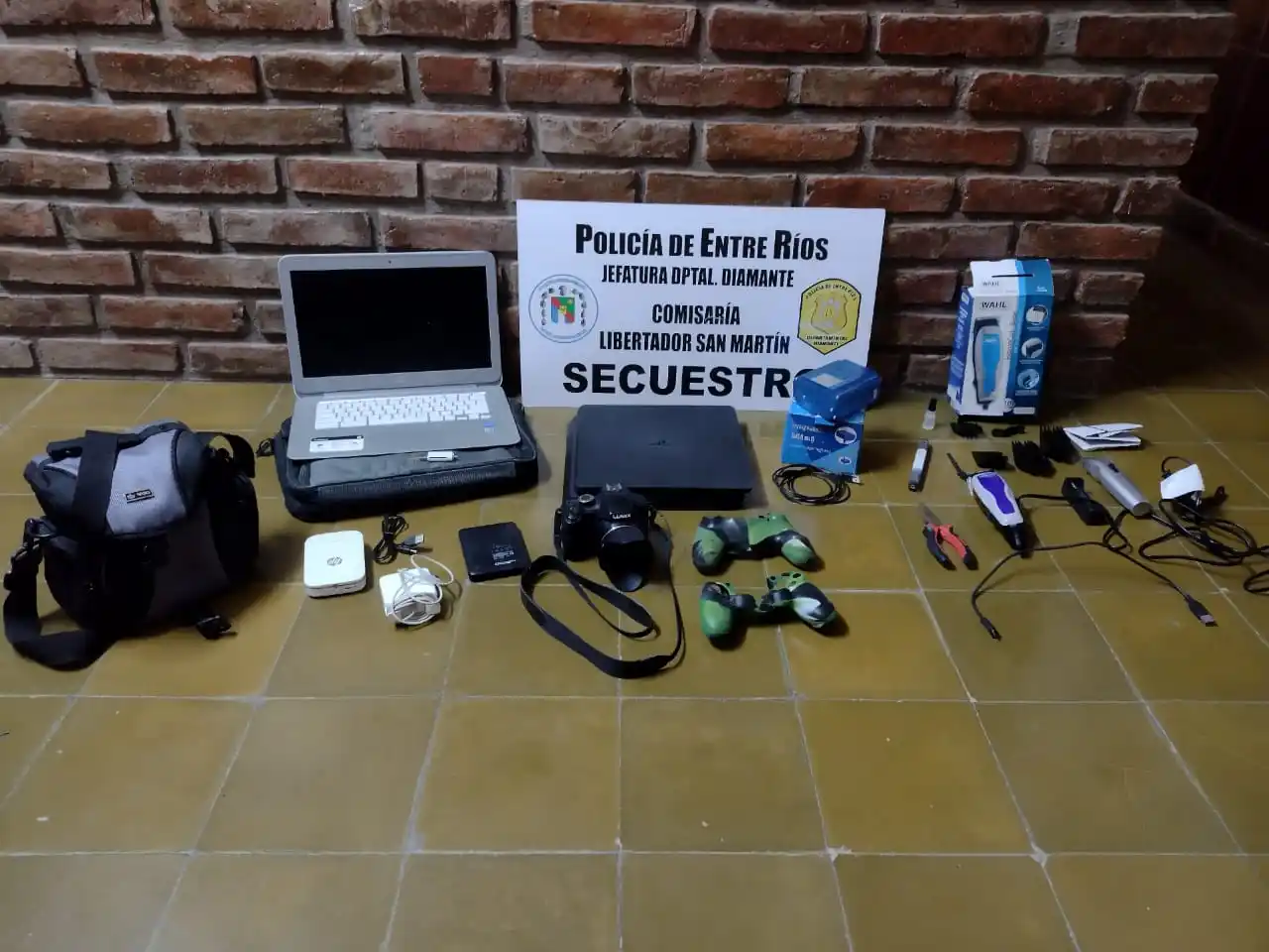 Recuperan elementos robados en una vivienda de Libertador