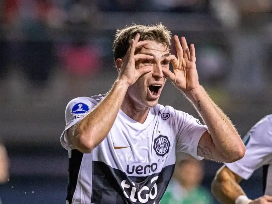 El mellizo Juan Fernando Alfaro convirtió su primer gol con la camiseta de Olimpia de Paraguay