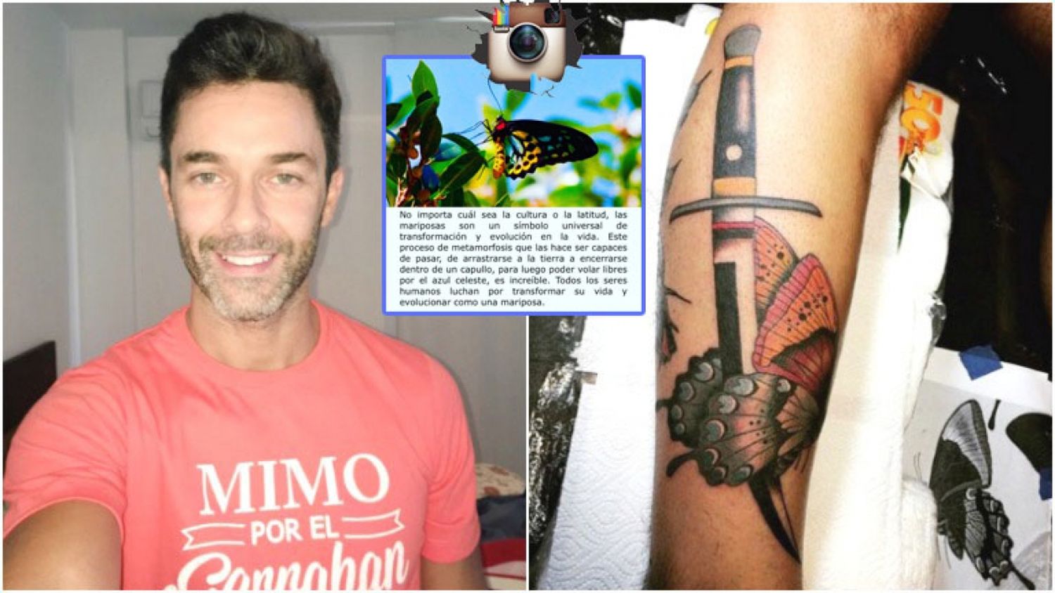 Mariano Martínez se volvió a tatuar la pierna