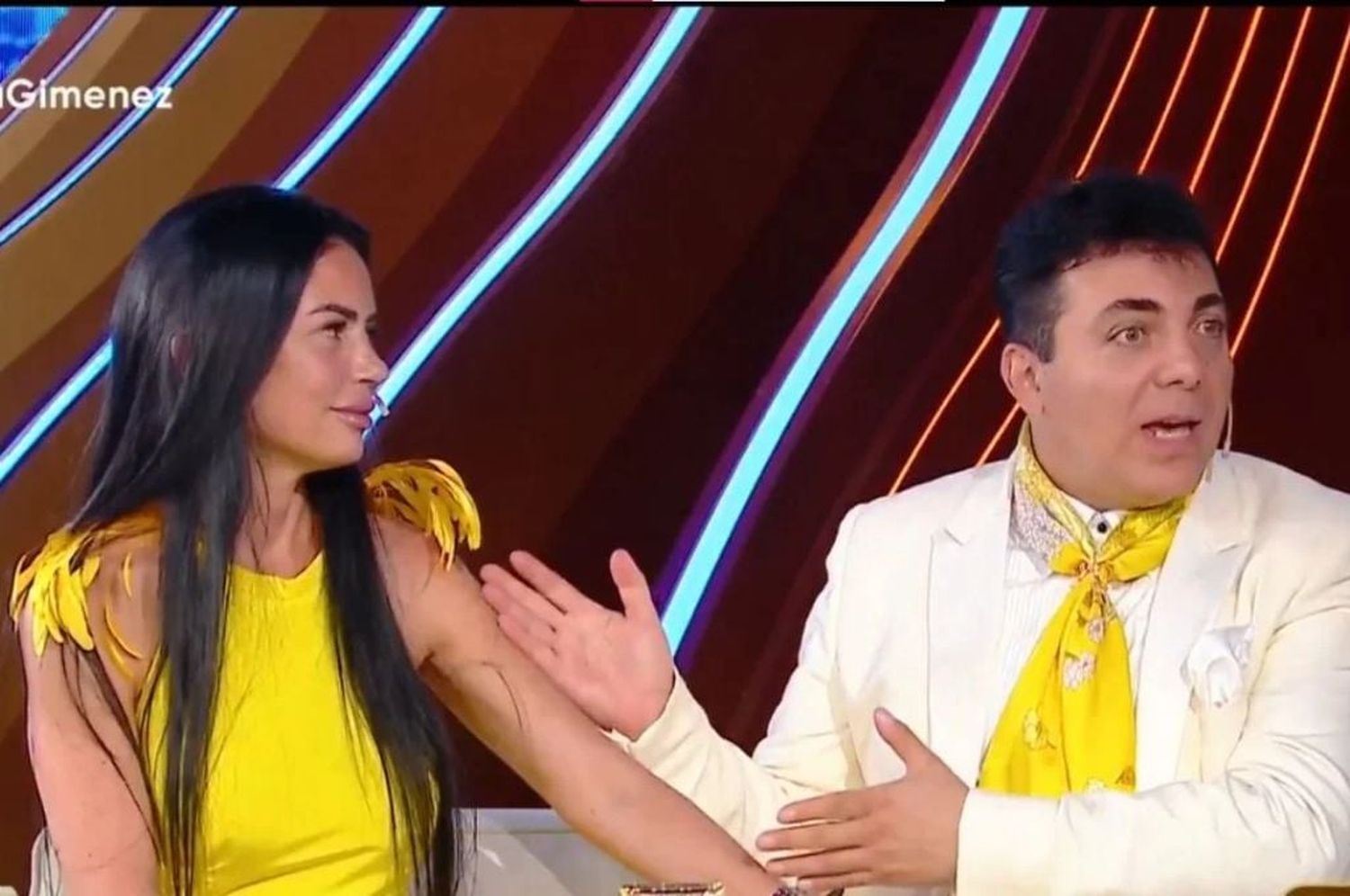 Mariela Sánchez junto a Cristián Castro