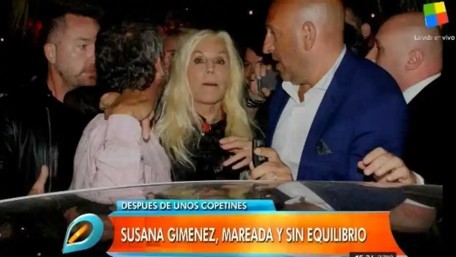 Susana Giménez se pasó de copas en Punta del Este