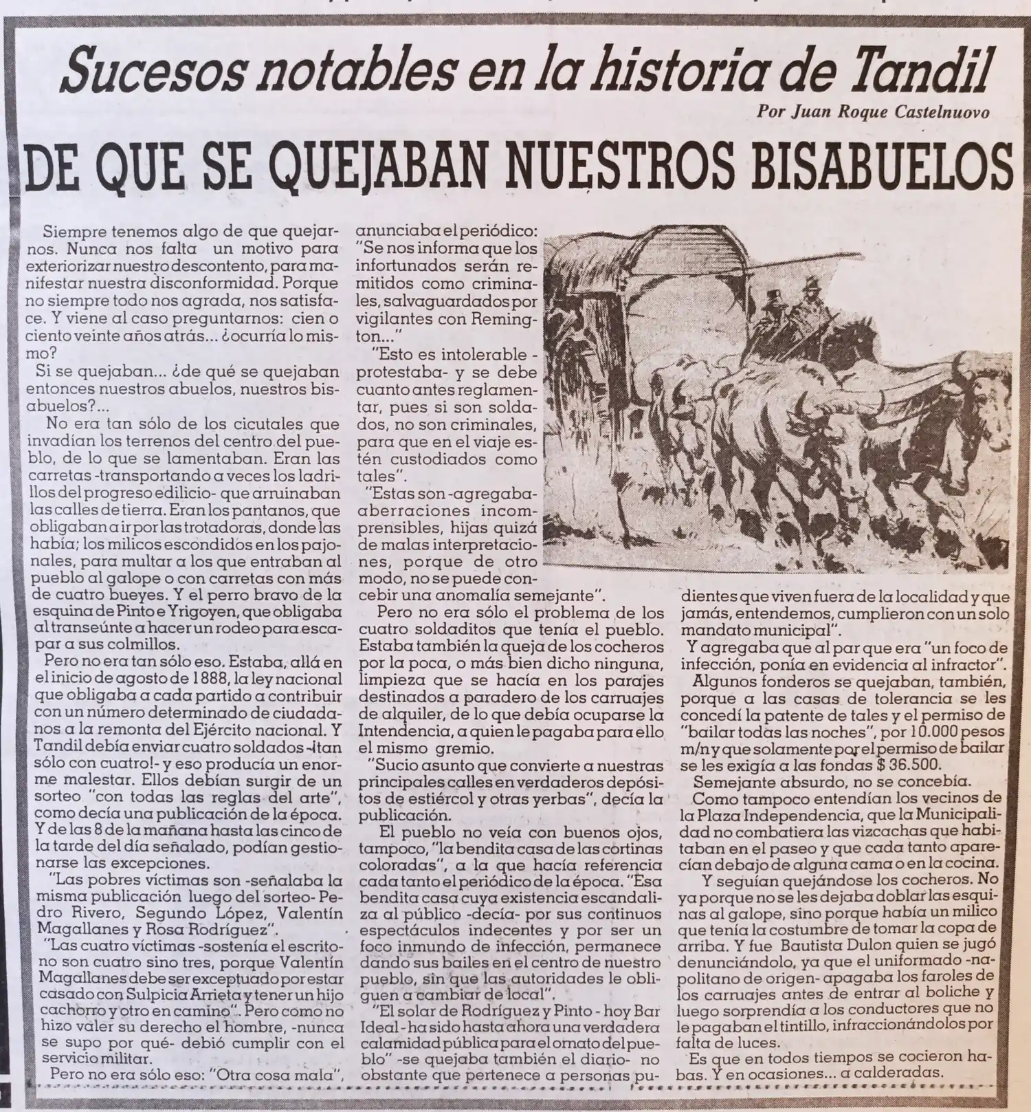 De qué se quejaban nuestros bisabuelos