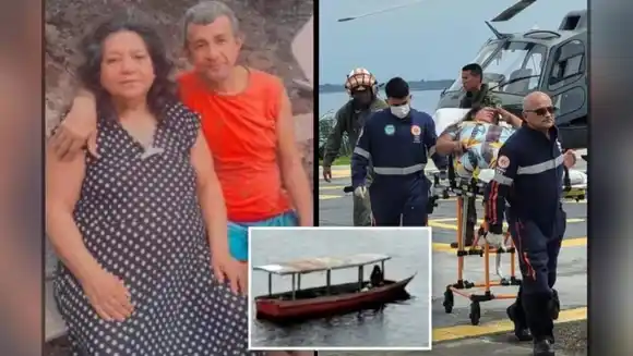 Mujer sobrevivió comiendo pescado crudo y luchó con buitres por el cuerpo de su esposo en el Amazonas