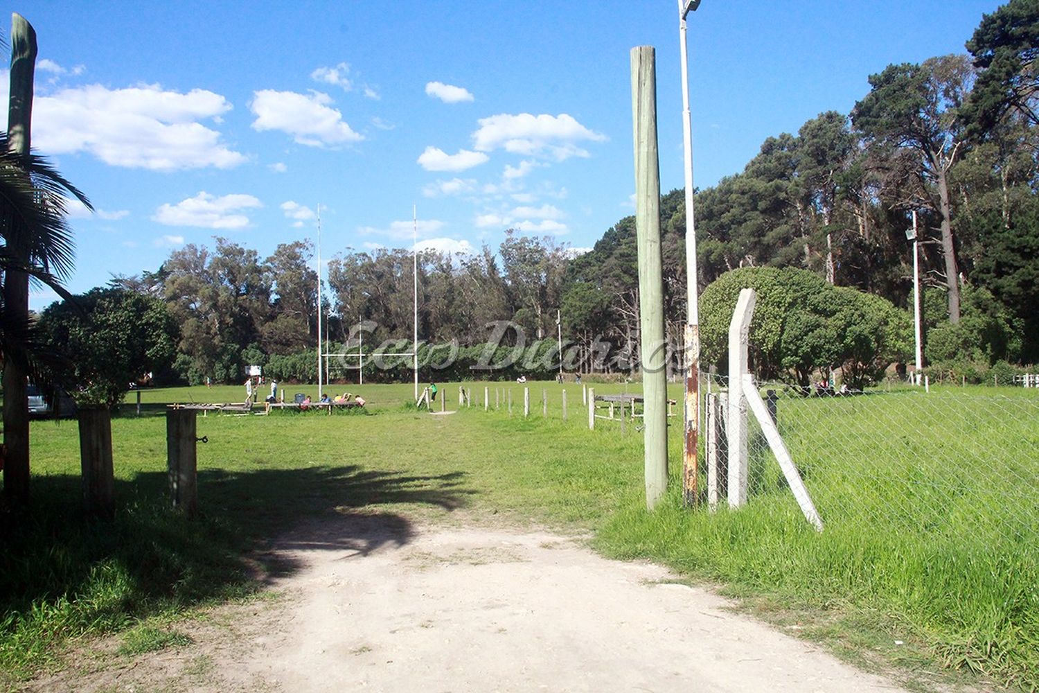 Cancha de rugby en el Parque Lillo. Fue “testigo mudo” del accionar de ladrones