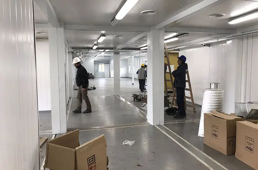 El Hospital Modular que tiene 1.000mts2 y 68 camas de internación