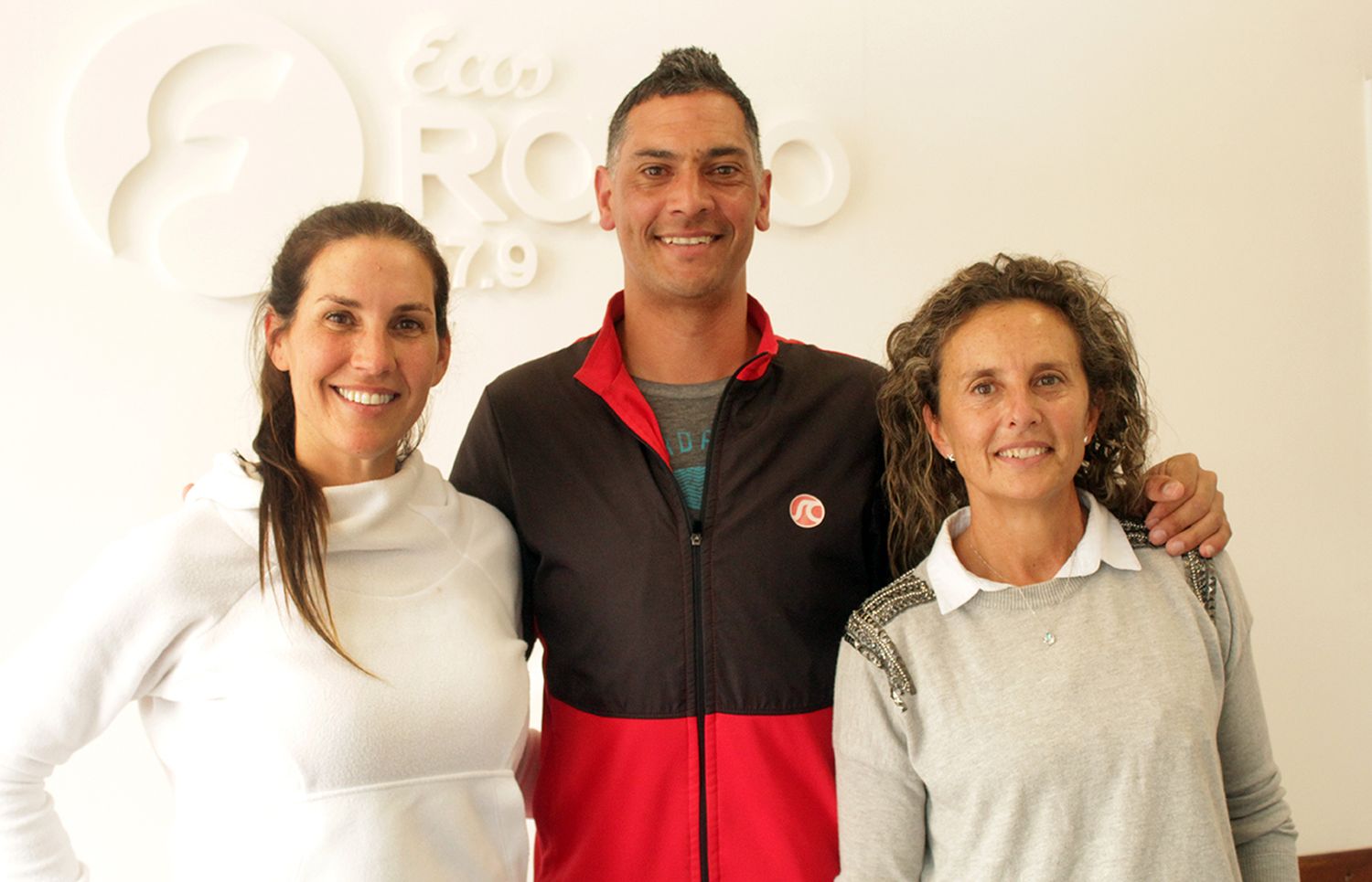 Entusiasmados. Soledad García Duffy, Gustavo Palacios y Natalia Herfurth