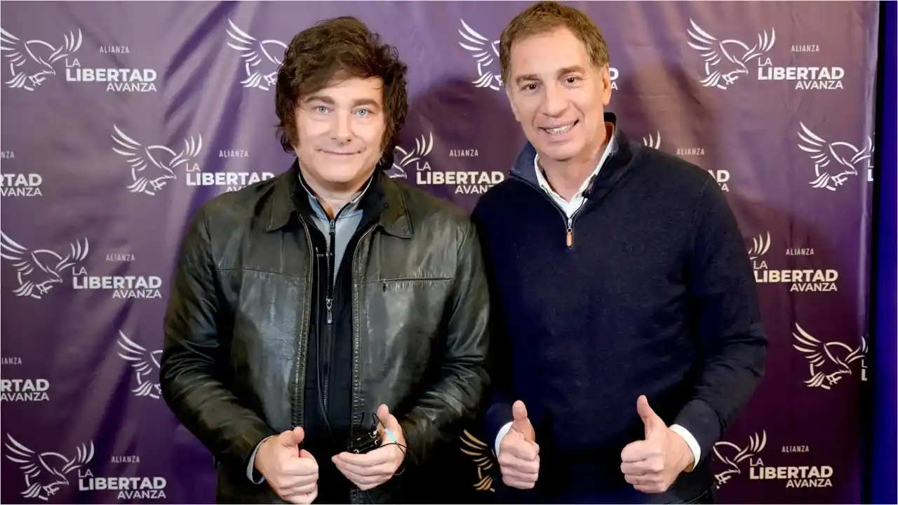 Diego Santilli, junto al presidente Milei